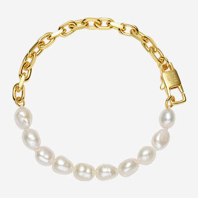 Sterling Siver Baroque Pearl Bracelet