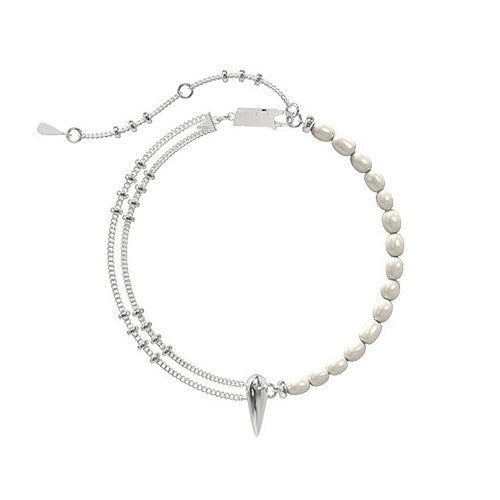 Sterling Silver Baroque Pearl Bracelet